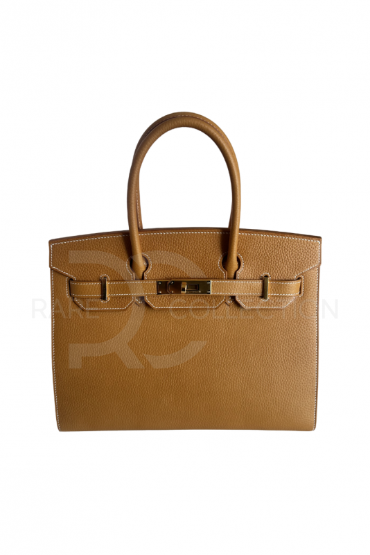 Birkin 30 Natural Sable Naturelle Grainée Sellier GHW