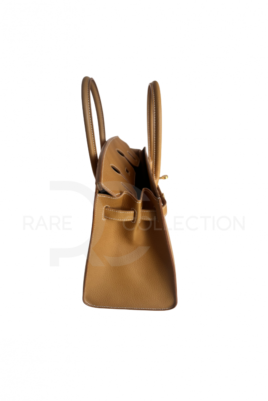 Birkin 30 Natural Sable Naturelle Grainée Sellier GHW