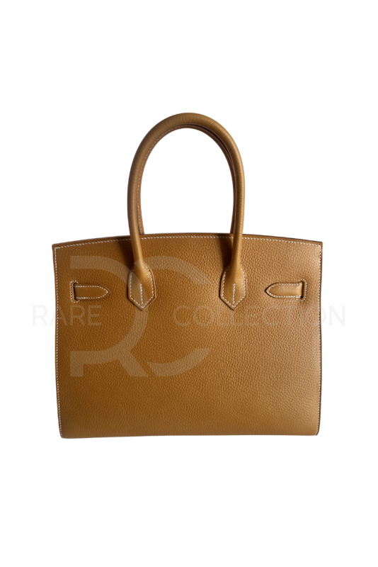 Birkin 30 Natural Sable Naturelle Grainée Sellier GHW